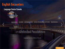 Tablet Screenshot of englishencounters.ca